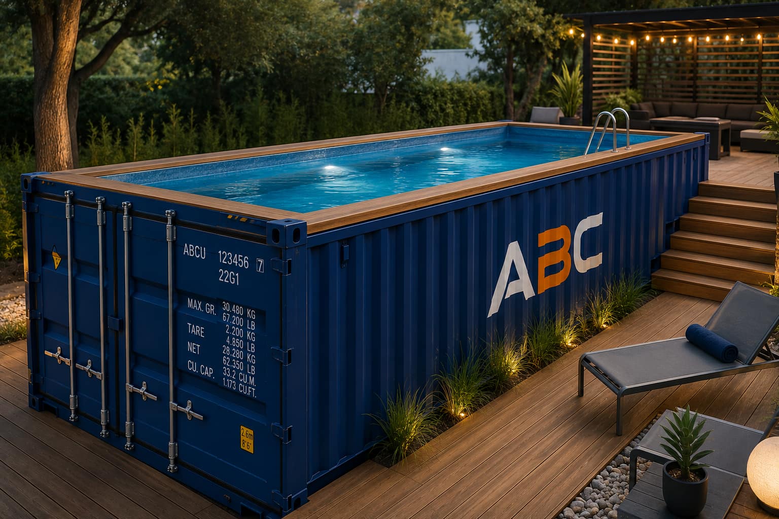 Piscine conteneur : prix, installation et avantages