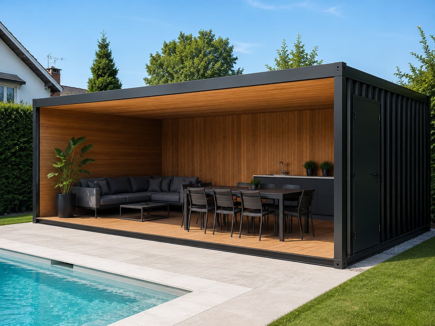 Pool house & terrasse de piscine
